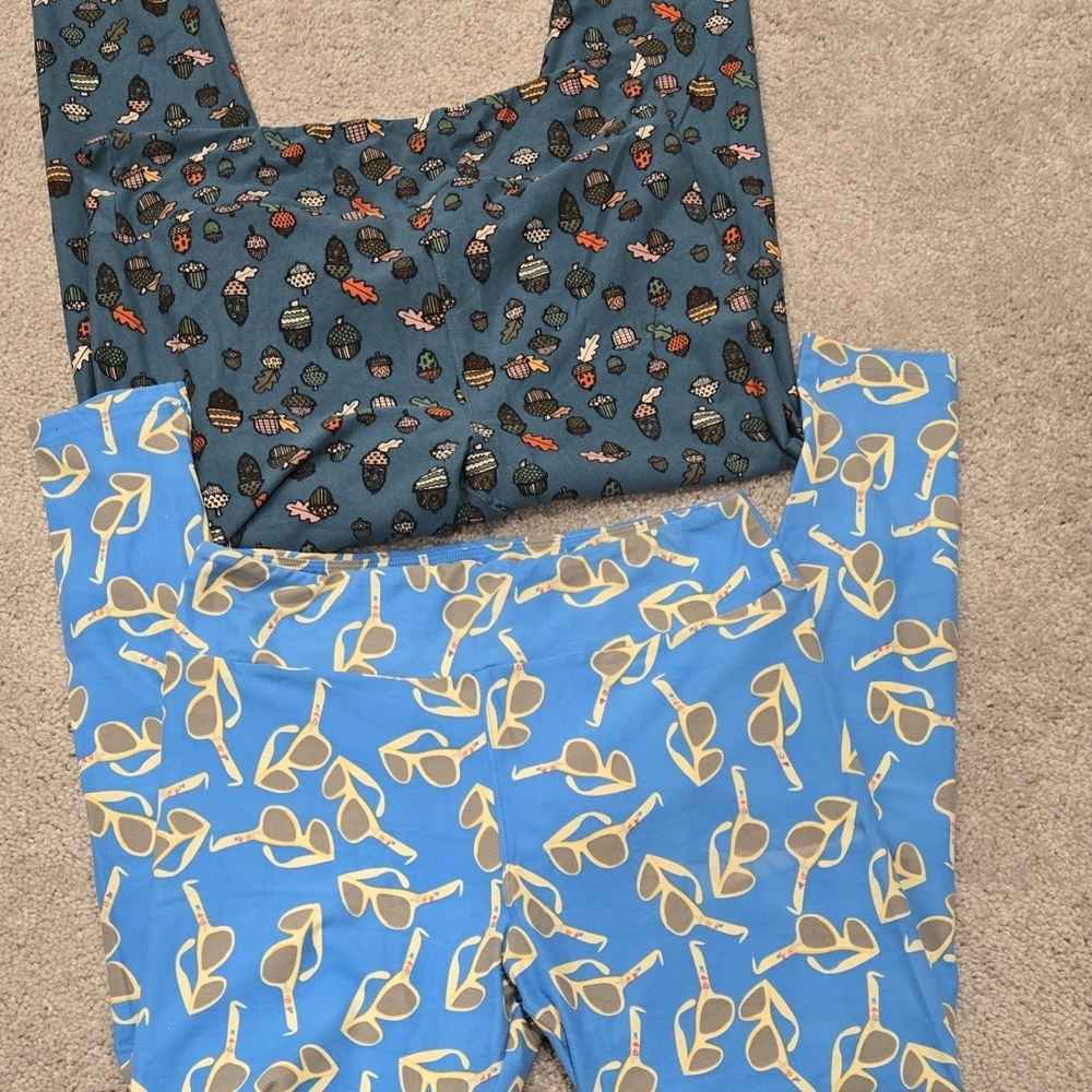 2 Lularoe Leggings T/c